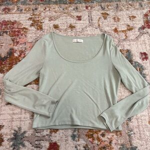 A&F Lounge Collection Scoop Neck Long Sleeve